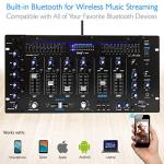 PYLE Bluetooth DJ Mixer - 6 Channels