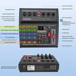 3-Channel Bluetooth DJ Mixer MP3 Player FX Processor