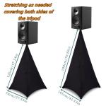 Double-Sided White Speaker Stand Scrims for DJs