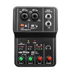 VOANZO Mini USB Audio Mixer for Microphones & Guitars