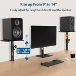 Vondynote Adjustable Desktop Clamp Speaker Stands 2-Pack