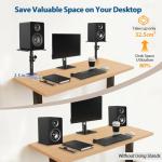 Vondynote Adjustable Desktop Clamp Speaker Stands 2-Pack