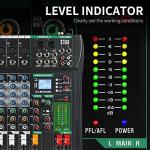 XTUGA CT80 8-Channel Audio Mixer with Digital Effects