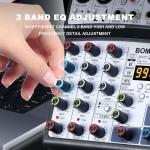 4-Channel DJ Mixer with Echo and Bluetooth