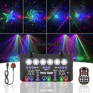Miralin Sound Activated DJ Disco Lights with DMX