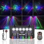 Miralin Sound Activated DJ Disco Lights with DMX