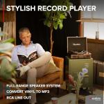 Audizio RP114W Retro Portable Vinyl Record Player