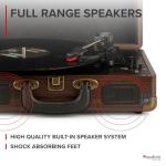 Audizio RP114W Retro Portable Vinyl Record Player