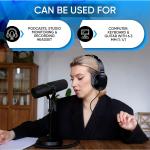 Philips Wired DJ Headphones with Dual Plug, Black