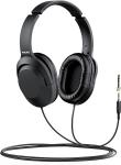 Philips Wired DJ Headphones with Dual Plug, Black