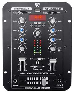 Bluetooth DJ Mixer with USB and Talkover