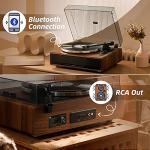 High-Fidelity Bluetooth Turntable with Speakers & Wireless Playback