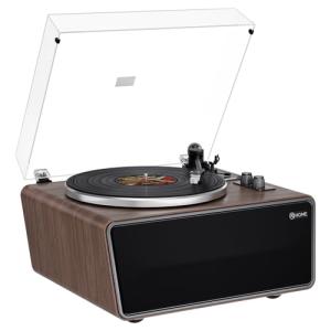 Bluetooth Vinyl Turntable with Built-In Speakers