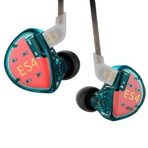 YINYOO KZ ES4 HiFi DJ Earphones (Blue Nomic)