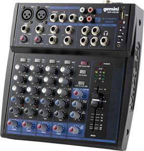 Gemini Sound Gem-08USB - 8 Channel Mixer with Bluetooth