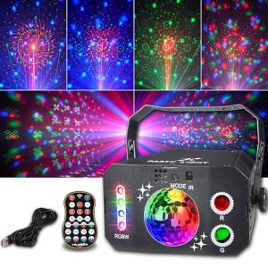 Miralin Sound Activated RGBW DJ Disco Light