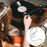 Black Rubber Turntable Replacement Belt, 200mm