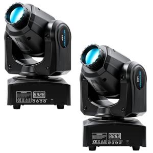 BETOPPER DJ Moving Head LED Lights (2-Pack)