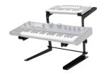 Rockville Dual Shelf DJ Stand for Midi Keyboard/Laptop
