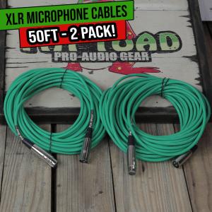 Fat Toad XLR Mic Cables 50ft - 2 Pack