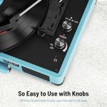 Bluetooth Portable Vinyl Turntable with Speakers