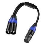 XLR Splitter Cable: 1 Female to 2 Male