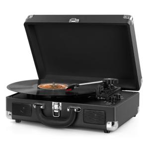 Retro Suitcase Turntable with Built-in Speakers