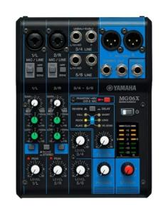 Compact Yamaha Mixer with 6 Inputs and Effects