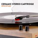 Bluetooth Record Player System with Speakers and Amplifier