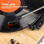 Bluetooth Record Player System with Speakers and Amplifier