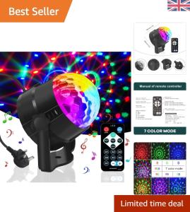 360° Sound Activated Disco Ball Light with Remote