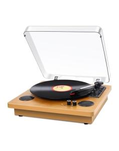 Bluetooth Portable Vinyl Turntable with Stereo Speaker