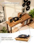 Bluetooth Portable Vinyl Turntable with Stereo Speaker