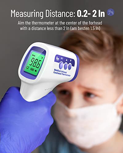 Digital No-Contact Infrared Thermometer for Adults and Kids
