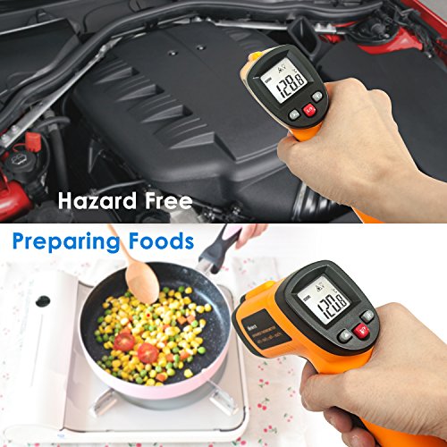 Non-Contact Infrared Thermometer with Laser Display