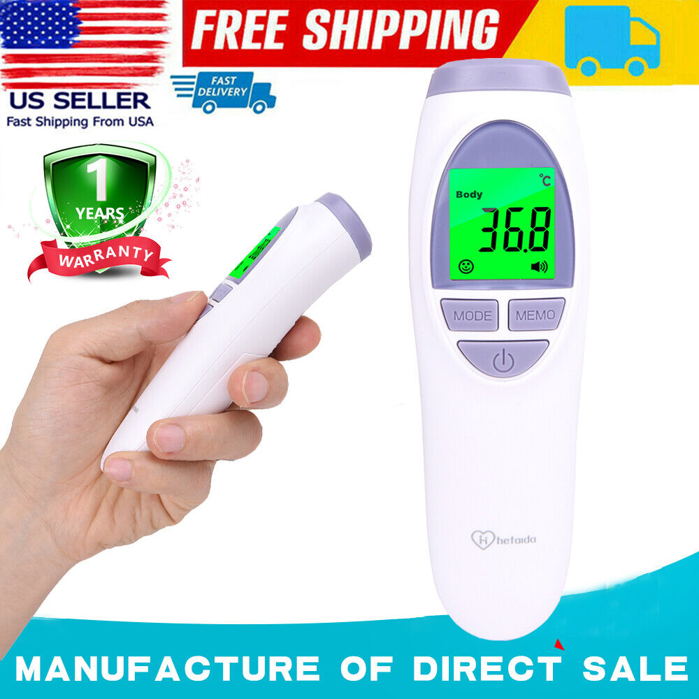 LCD Infrared Thermometer - Non-contact Forehead Gun