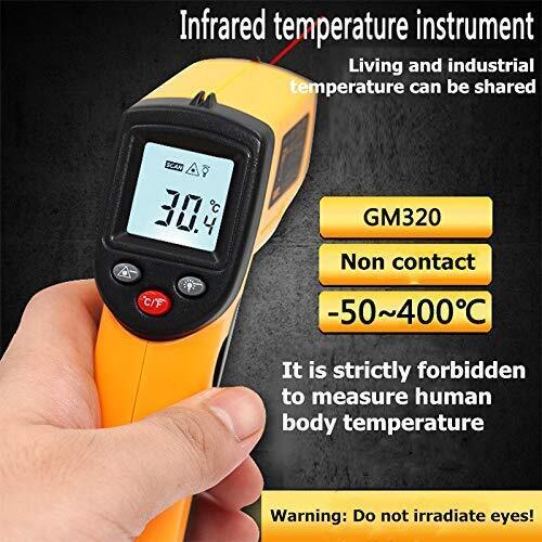 LCD Non-Contact Infrared Thermometer with Laser