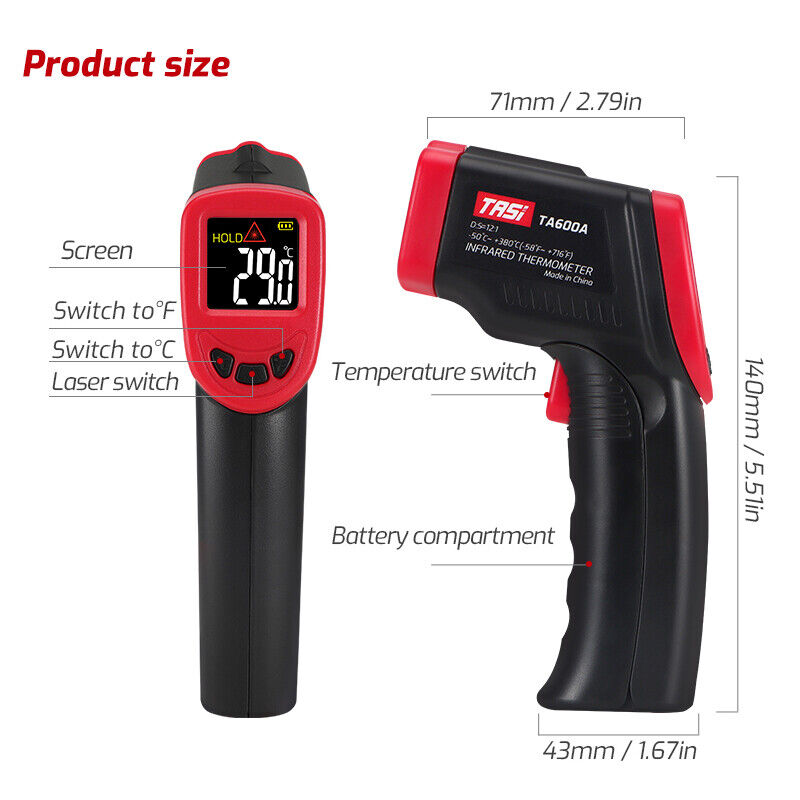 Infrared Temp Gun Non-Contact Digital Thermometer