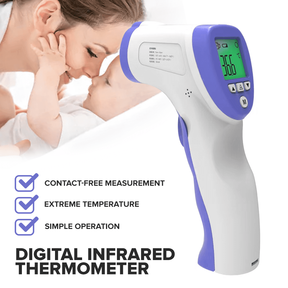 No Contact Infrared Thermometer - Instant Accurate Reading
