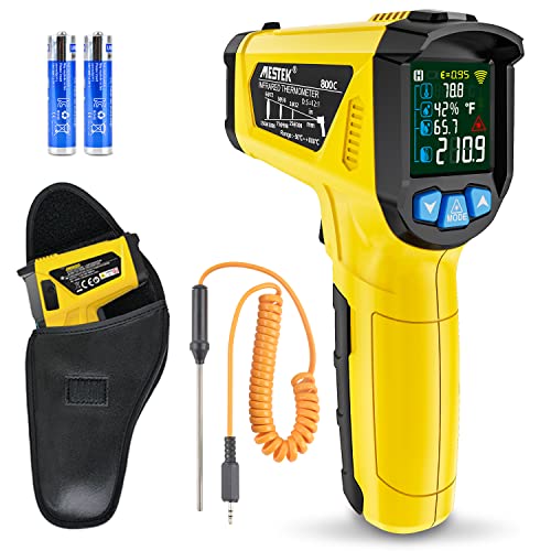 MESTEK Infrared Thermometer with Thermocouple Probe