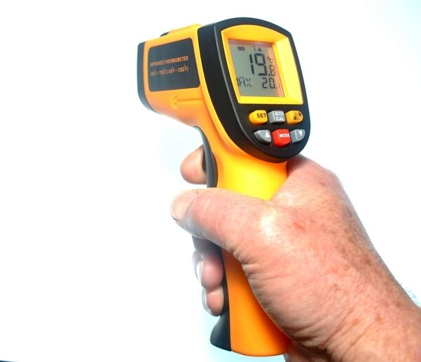 Handheld Digital Infrared Thermometer with Case & Battery