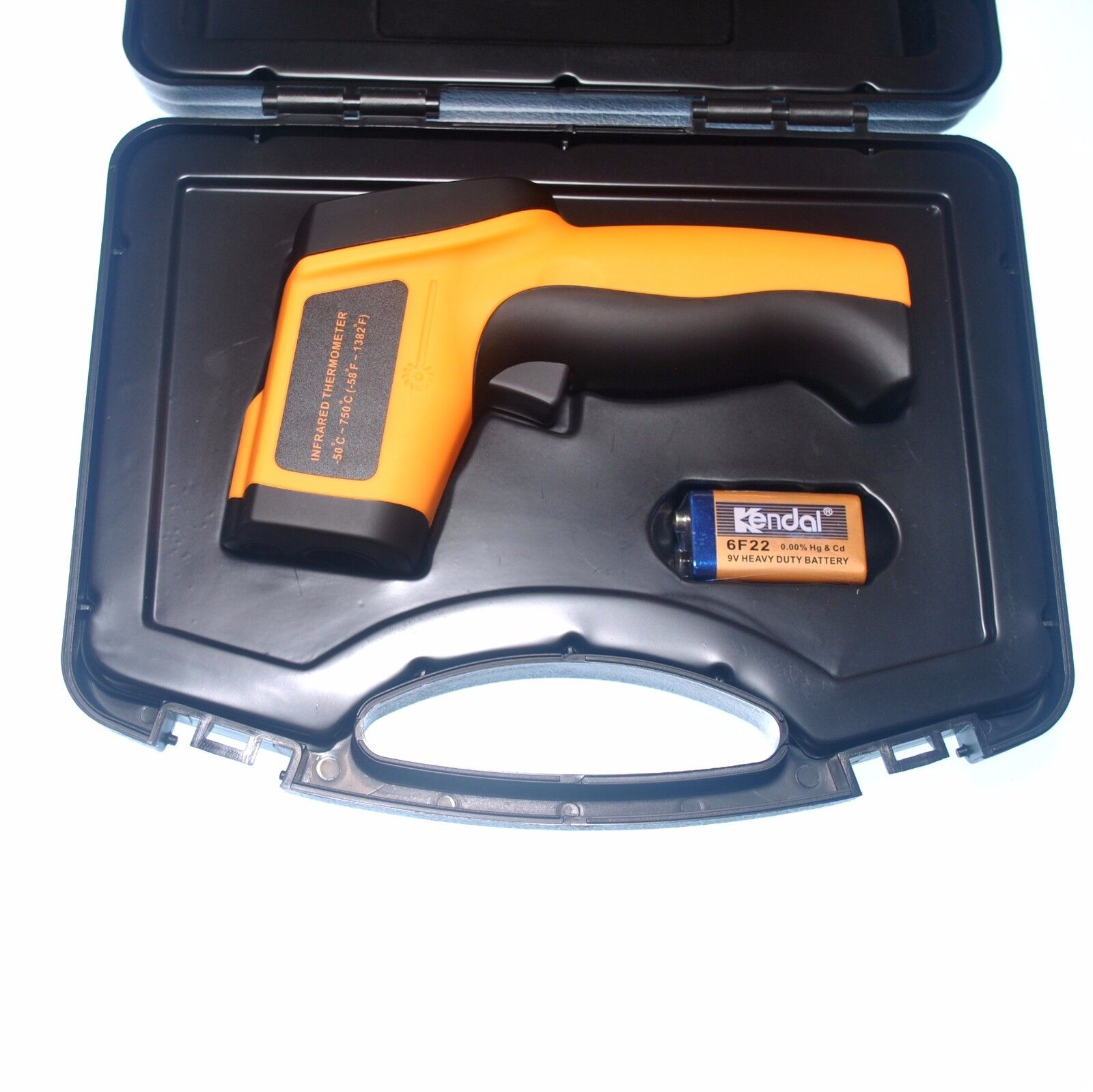 Handheld Digital Infrared Thermometer with Case & Battery
