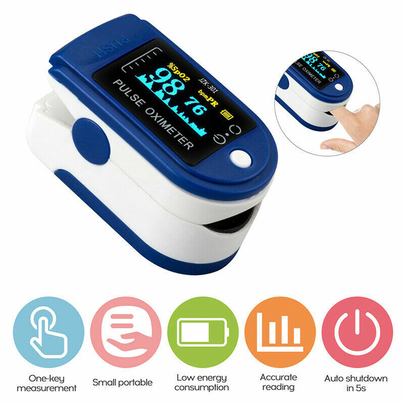 Infrared Thermometer + Oximeter Set with Case
