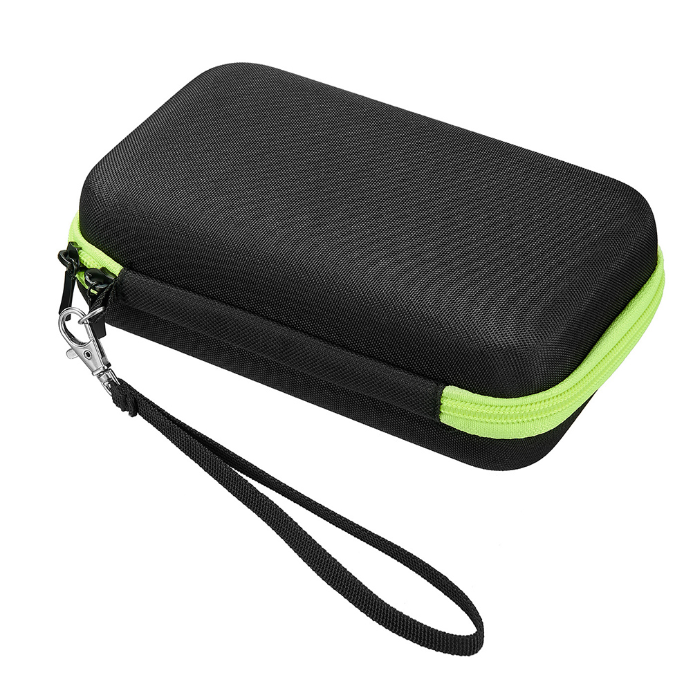 Infrared Thermometer Case with Lanyard (Green Zipper)