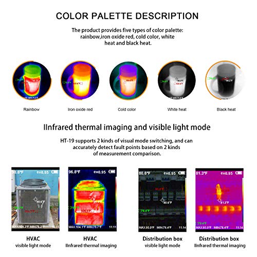 HT-19 High-Res IR Thermal Camera with Color Display