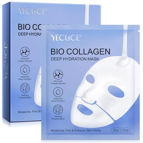 Hydrating Collagen Mask for Youthful Skin, 6 Pack
