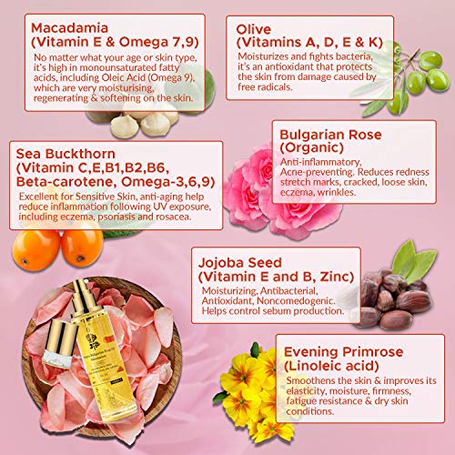 Organic Bulgarian Rose Oil Anti-Aging Moisturizer 100 ML