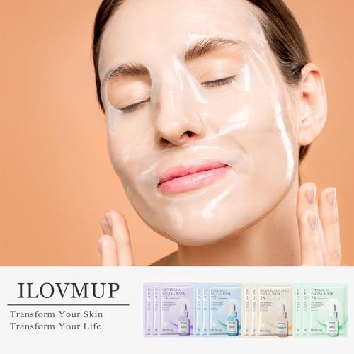 ILOVMUP 12 PCS Anti-Aging Essence Sheet Masks