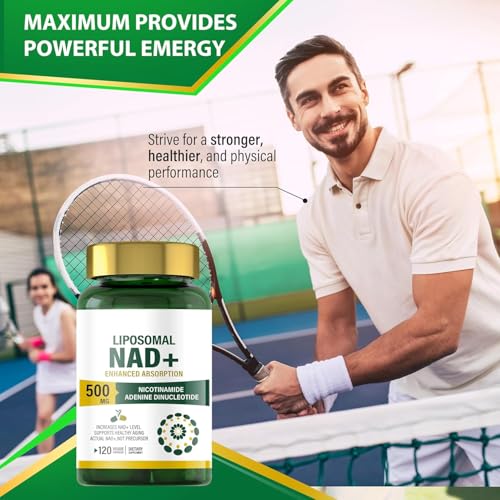 Liposomal NAD+ 500mg Capsules for Anti-Aging