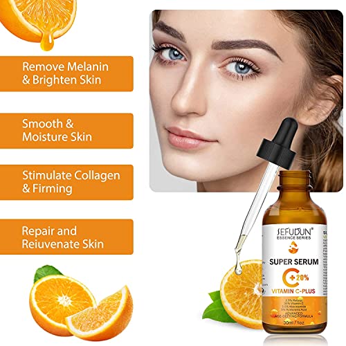 20% Vitamin C Serum with Hyaluronic Acid for Anti-Aging